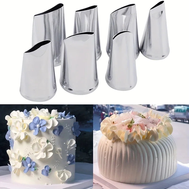 7pcs Cake Decorating Tips Set for Buttercream Roses Nozzles Piping Tools