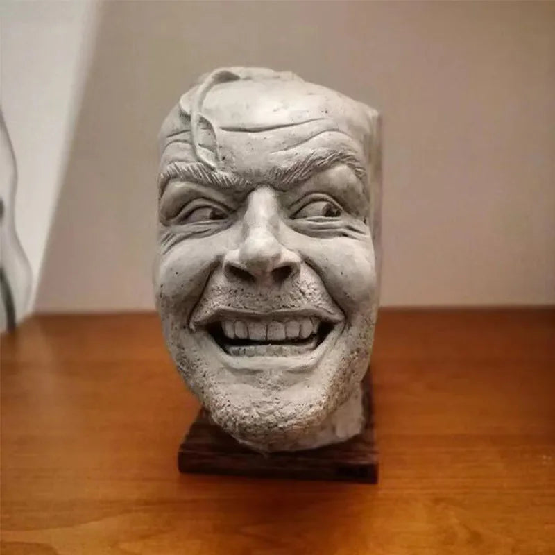 Halloween Johnny's Book Stall Decorations Home Courtyard Face Simulation