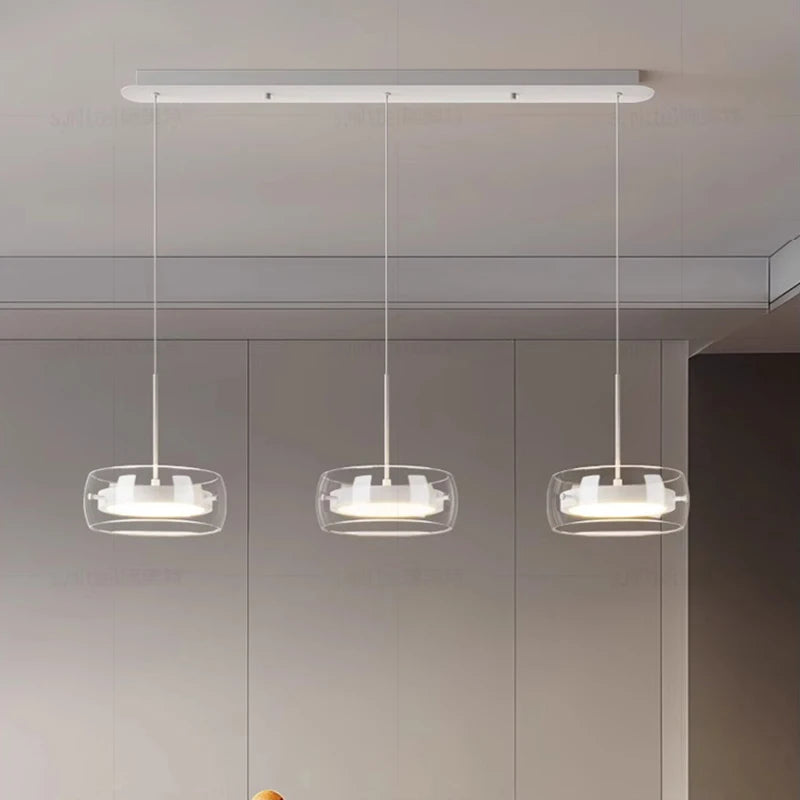 Modern LED Pendant Light Fixture for Living Room & Staircase - Adjustable Sizes