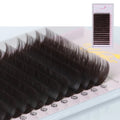 False Eyelashes Mink Style Dark Brown Individual Extensions - 100% Real