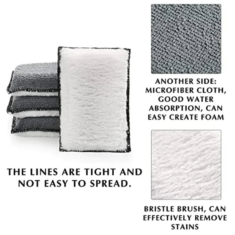 Auto Detailing Microfiber Scrubbing Sponge Set for Car Interior Cleaning