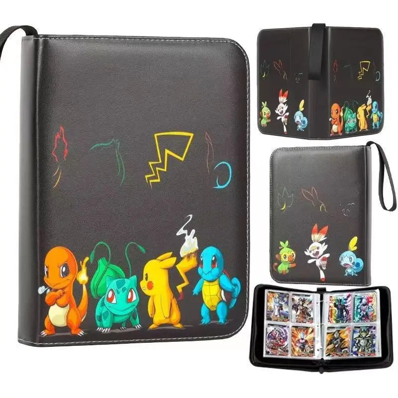 Cartoon Album 400pcs Card Book Protector for Game Cards Collection Folder
