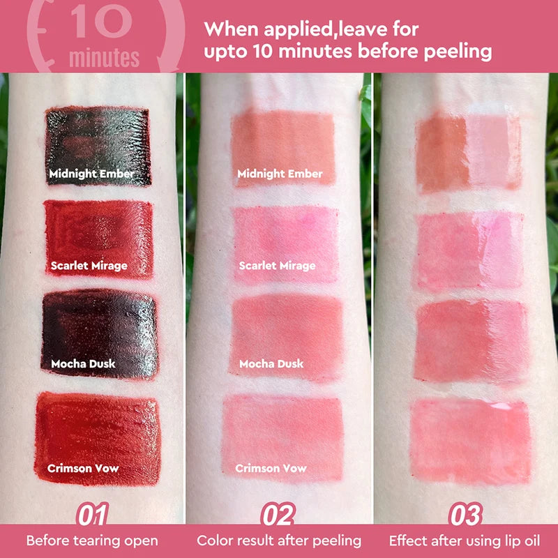 2in1 Lip Gloss & Lip Oil with Custom Logo - Moisturizing, Long-Lasting, Transfer-Proof, Double-Ended Makeup
