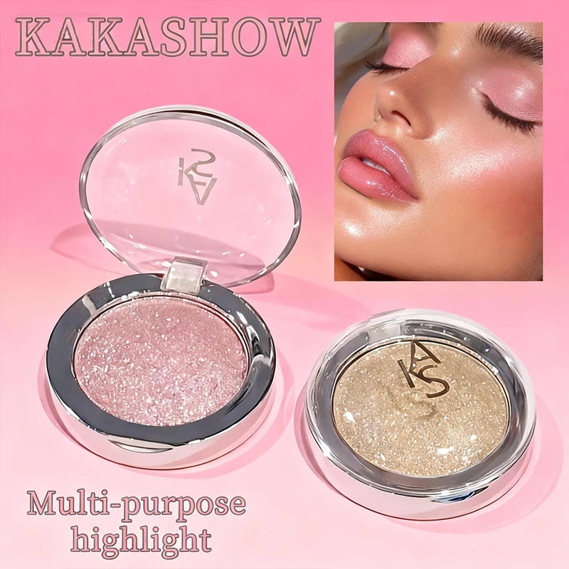 High-Quality Shimmer Face & Eye Highlighter Cream Long Lasting Glitter Makeup