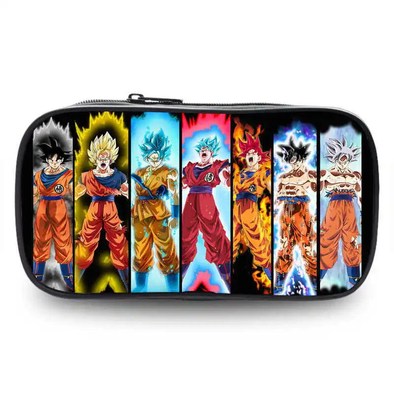 Dragon Ball Cartoon Anime Pencil Case Storage Bag for Students