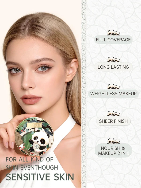 Catkin Full Coverage Cushion Foundation for Sensitive Skin - Breathable, Hydrating & Nourishing Makeup