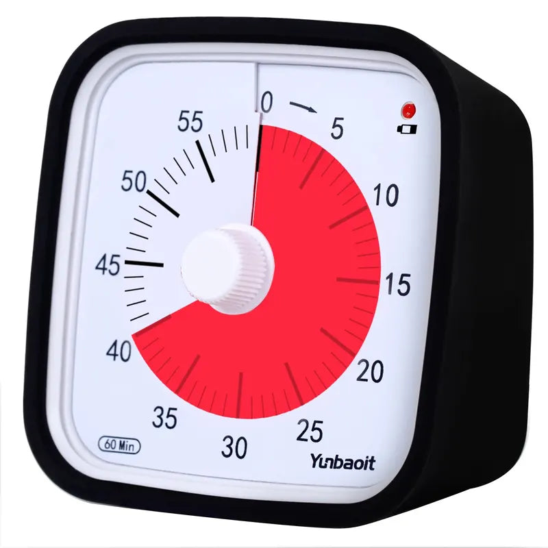 Visual Timer with Protective Case Silent Countdown for Kids - 60 Min