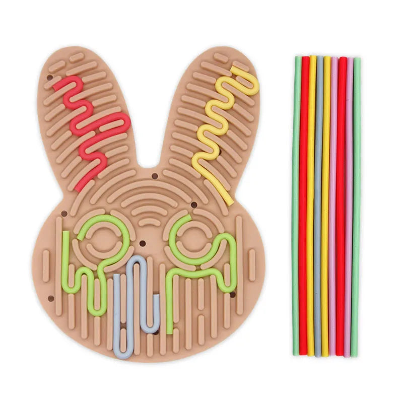 Silicone Travel Fidget Toys Sensory Activity Board for Kids Stress Relief