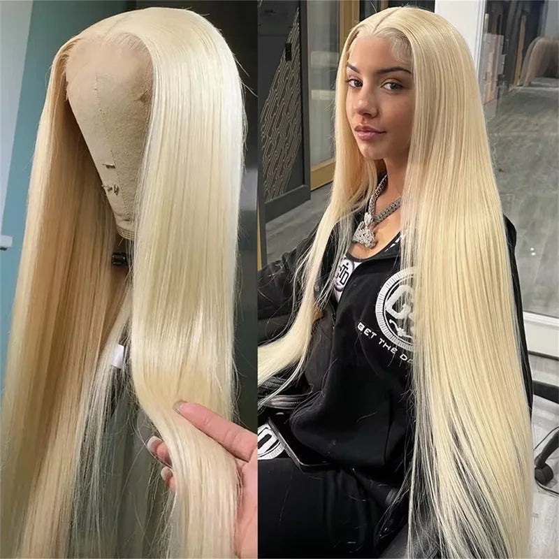Blonde 613 Straight HD Lace Front Wig Human Hair 13x6 & 13x4 Frontal for Black Women