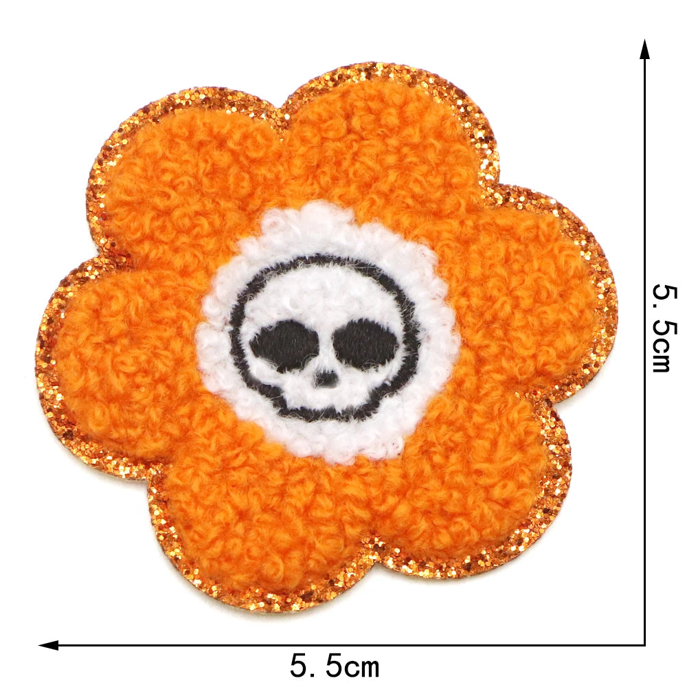 Halloween Fabric Patches for Clothing and Accessories - Iron-On Embellishments