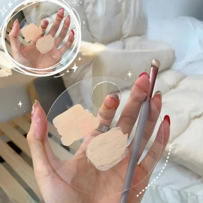 Makeup & Nail Art Mixing Palette Acrylic Palette for Eyeshadow Foundation & Nail Colors