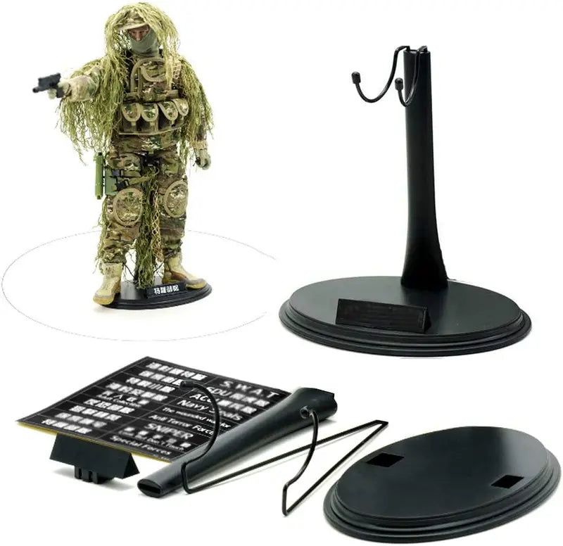 5/10/20/30Action Figure Stand 1/6 Scale Model 12inch Black Holder