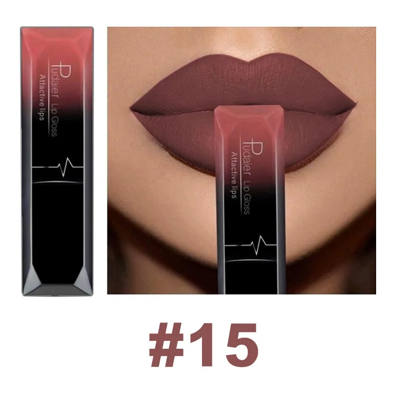 21 Color Waterproof Matte Lip Gloss - Long-Lasting Moisturizing Liquid Lipstick