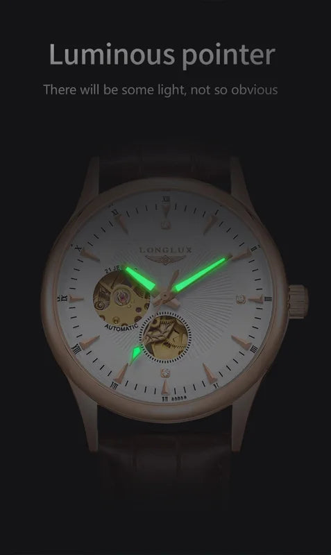 Automatic Skeleton Watch Men Waterproof Mechanical Wristwatch Gift for Men