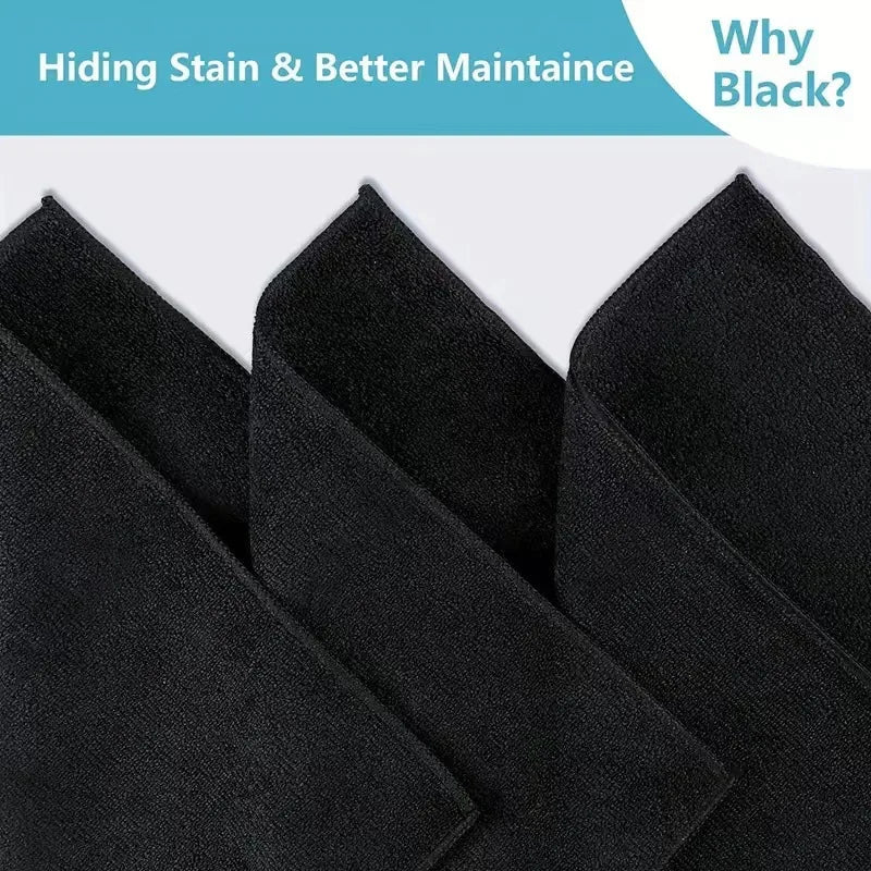 Microfiber Car & Home Cleaning Towels Set - Quick Dry Double Layer Wipes