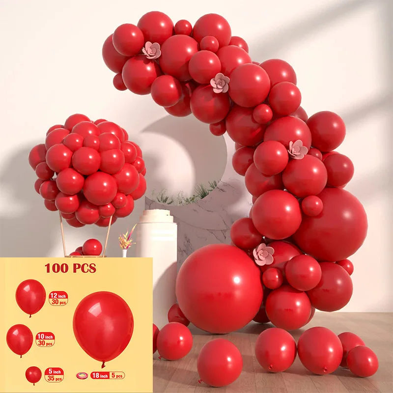 Solid Color Metal Balloon Wreath Arch Set for Wedding Birthday Party Christmas Halloween