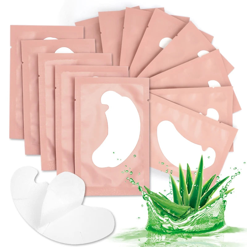 Hydrogel Eye Patches for Eyelash Extensions - Under Eye Pads, 100/500 Pairs