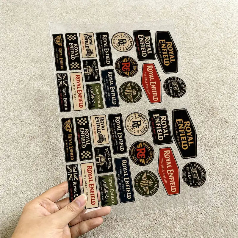 Waterproof Reflective Sticker Set for Vehicles & Helmets - Scratch Cover Decals
