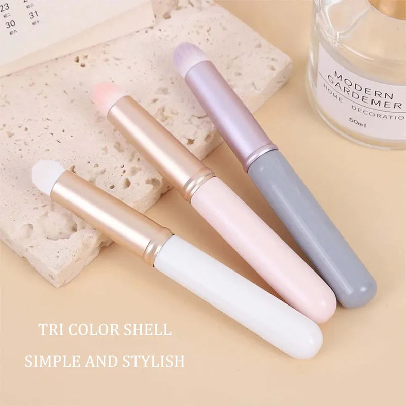 Mini Lip Brush for Lipstick and Concealer - Soft Round Tip Makeup Tool