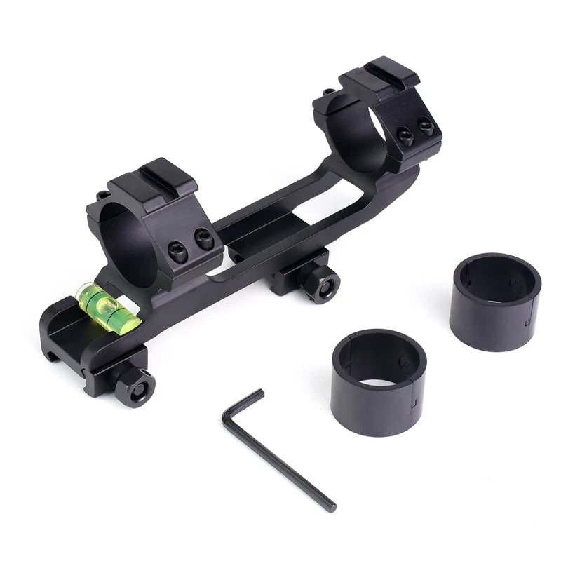 One-Piece Cantilever Level Bracket for Picatinny Rail Mount with Bubble Level