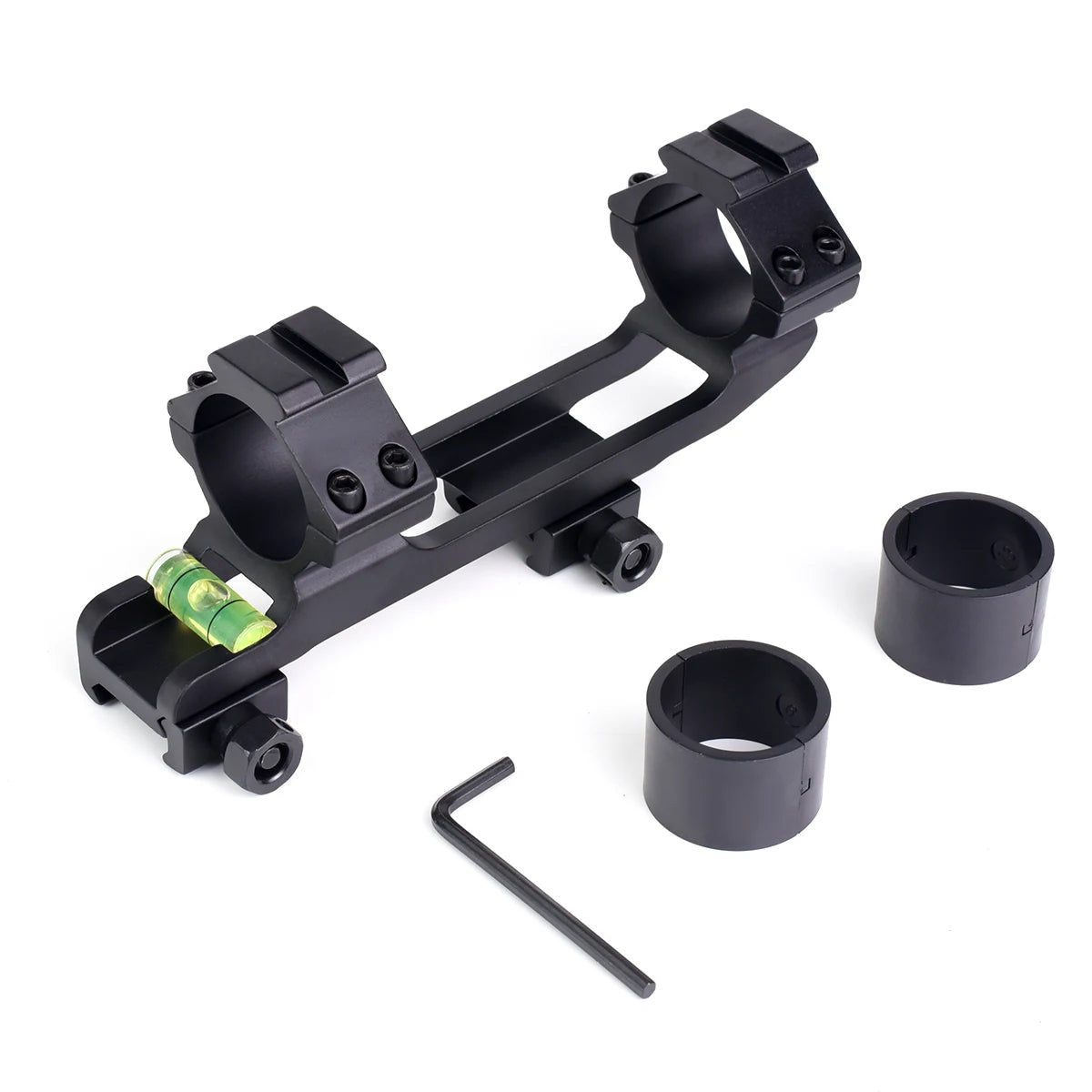 One-Piece Cantilever Level Bracket for Picatinny Rail Mount with Bubble Level