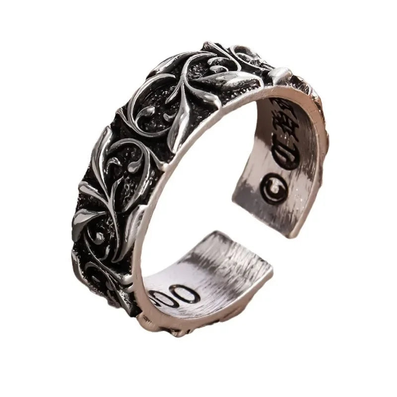Vintage Open Style Personalized Eternal Ring for Couples
