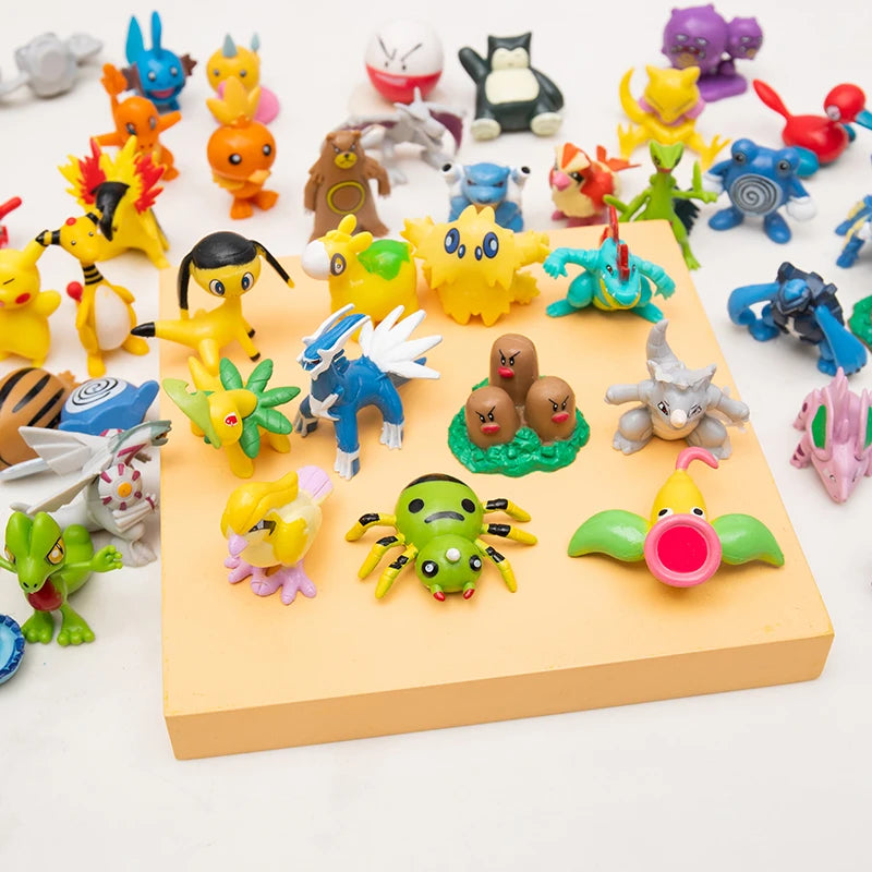 Pokemon Action Figures Set 10-50 Pcs Cartoon Collectible Toy Models
