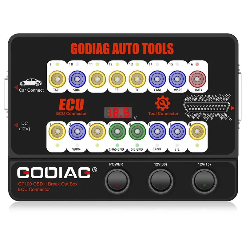 OBDII Breakout Box ECU Diagnostic Connector for Car Communication & Maintenance
