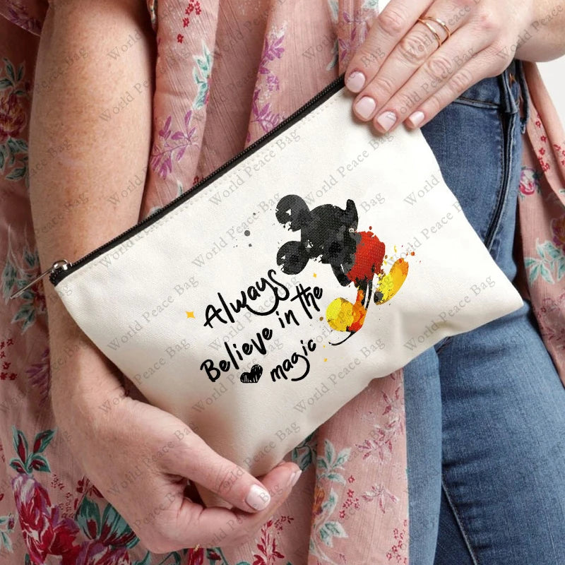 Cute Travel Makeup Bag for Women, Large Capacity Cosmetic Organizer