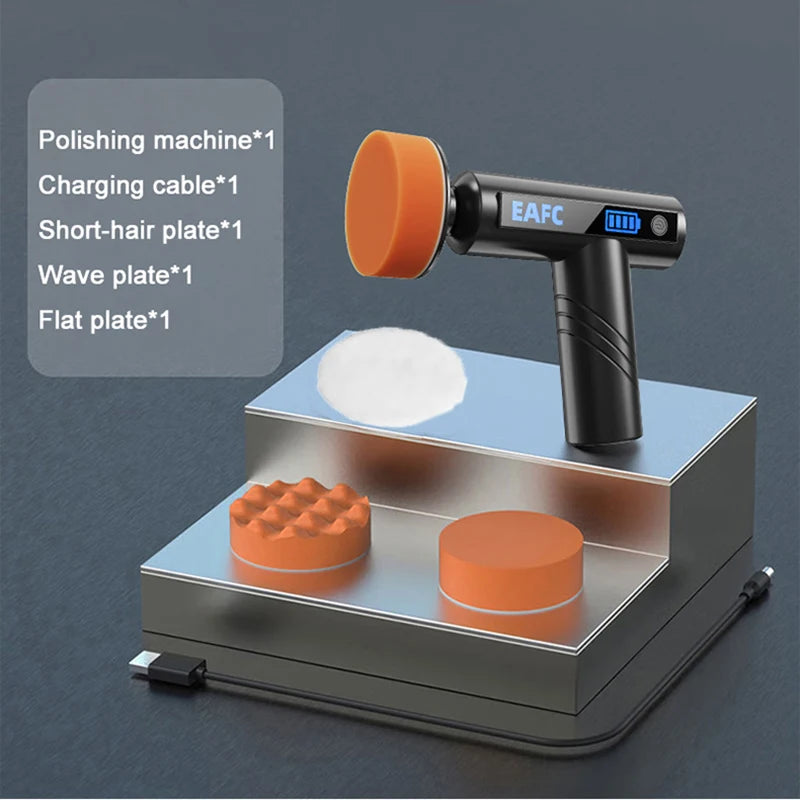 Wireless Car Waxing Polishing Machine for Scratch Repair & Glass Care