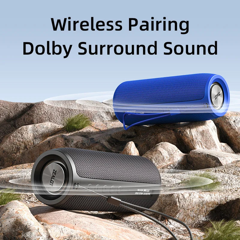 Wireless Waterproof Portable Bluetooth Speaker with TF Card Slot 10W Bass Outdoor Loudspeaker