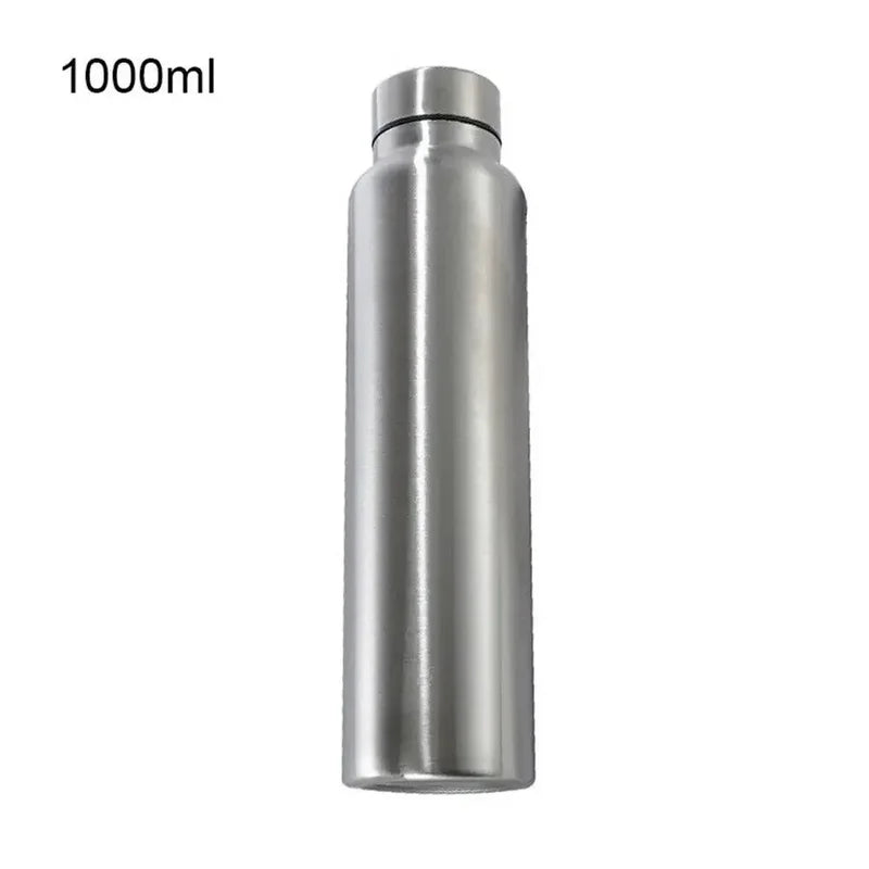 1000ML Stainless Steel Sports Water Bottle - Durable Thermal Flask for Outdoor Use