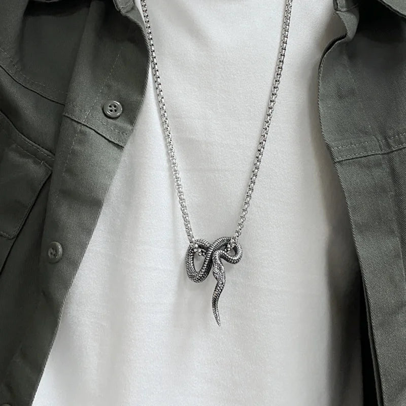 Anime Snake Necklace Pendant Jewelry Animal Design Cosplay Accessory