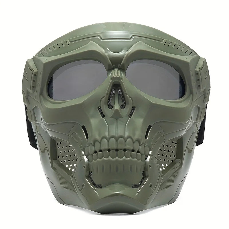 Motorcycle Skull Mask Wind Goggles Outdoor Sports Riding Safety Prop