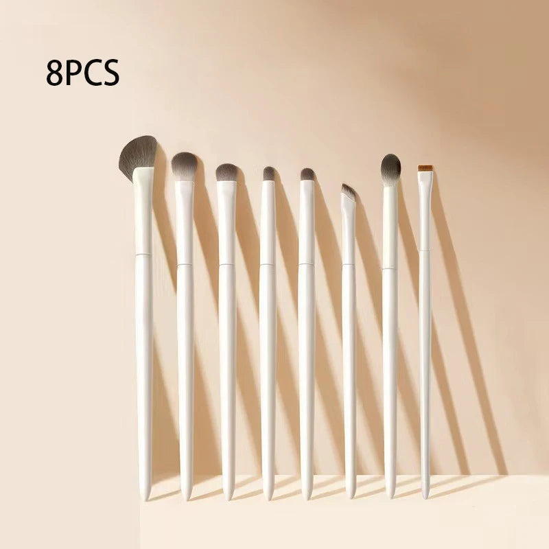 Natural Eye Makeup Brush Set - 5/8/10 Pcs Ultra Soft Eyeshadow & Eyeliner Brushes