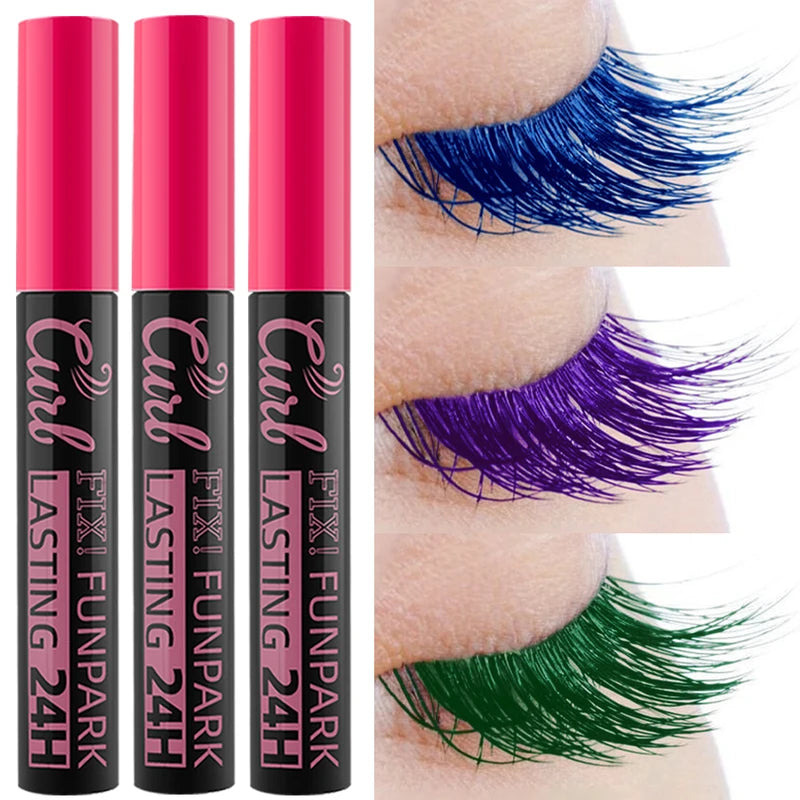 Waterproof Colorful 3D Eye Mascara Set - Long Lasting Lash Extension for Women