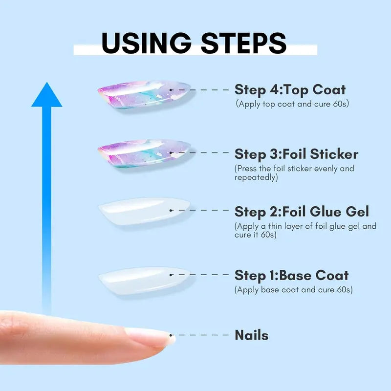 Nail Foil Transfer Gel with Strong Adhesion for Nail Art & DIY, 15ML