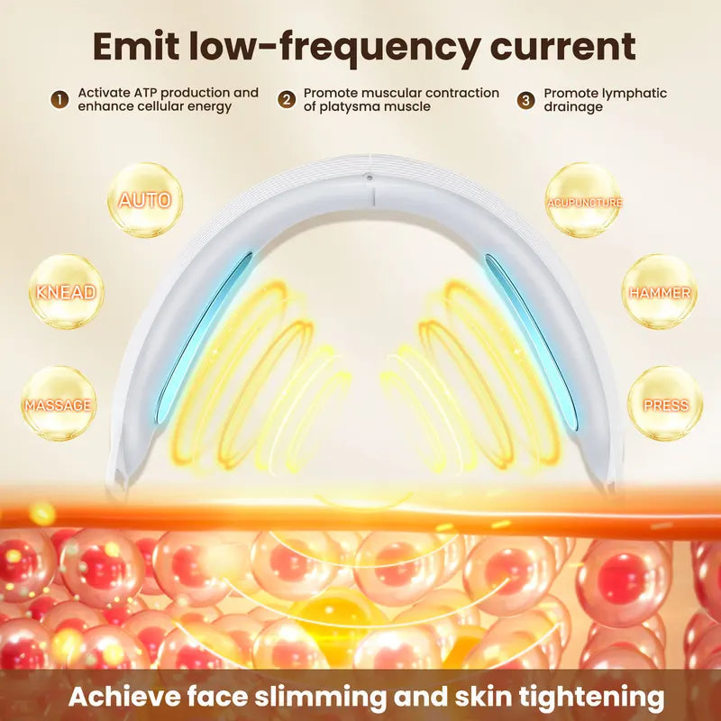 EMS Face Lifting Massager for Wrinkle Reduction & V-Face Sculpting