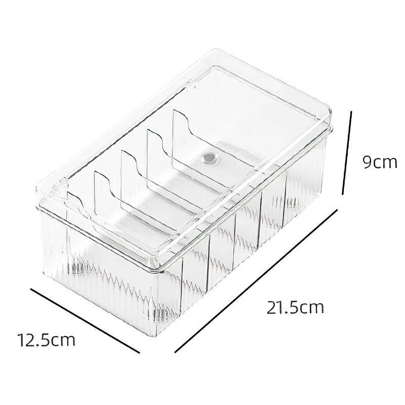 Acrylic Eyelash Storage Box with Lid - Makeup Organizer for False Lashes