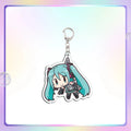 Anime Game Keychain Pendant Ring - Kagamine Rin Len Hatsune Miku Acrylic Fan Accessory