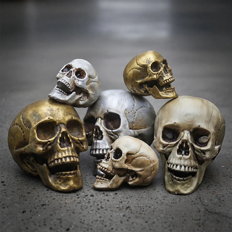 Realistic Plastic Skull Decoration for Halloween Haunted House & Garden Decor
