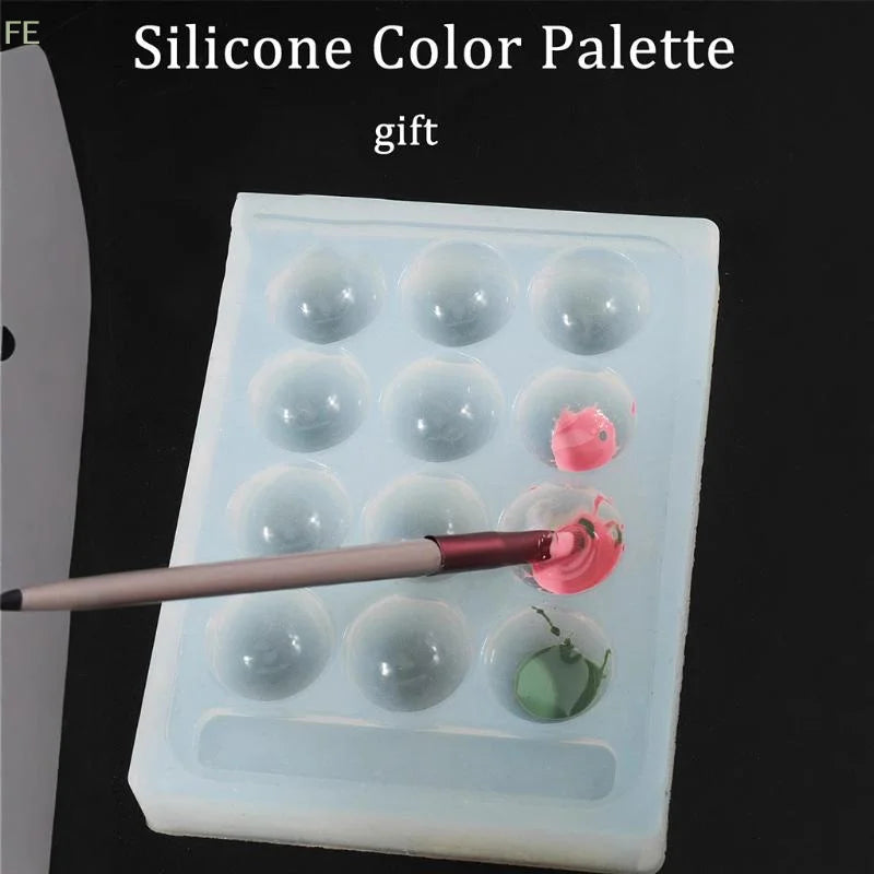 High Transparent Nail Art Palette for Mixing Gel Polish & Nail Designs