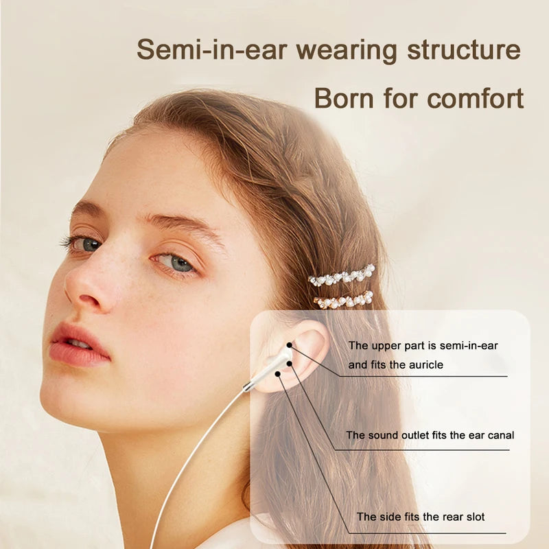 Wired Headphones with HiFi Stereo Sound for Smartphone & PC - 3.5mm & USB C