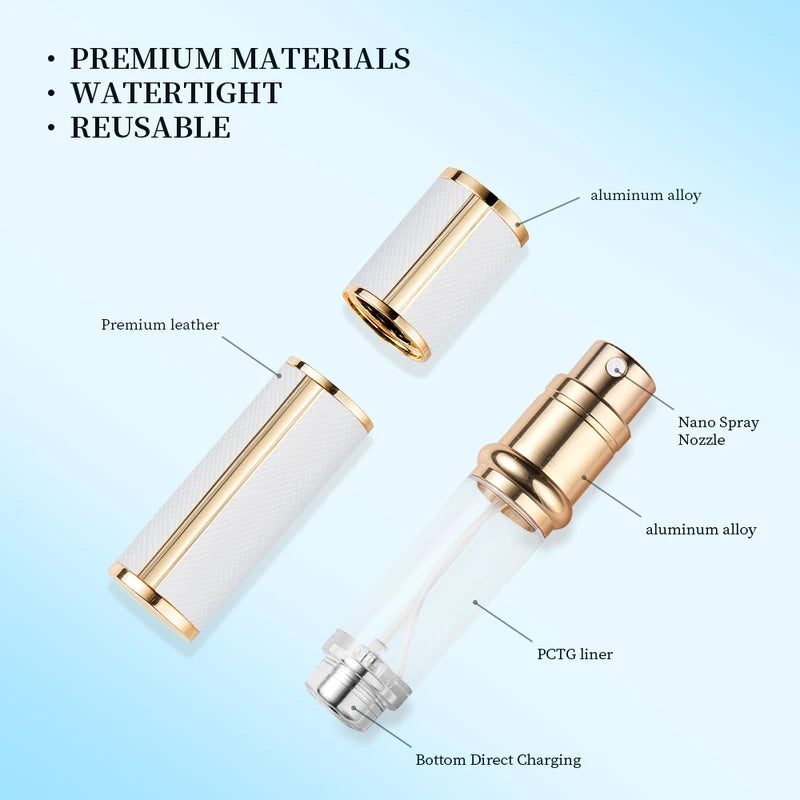 5ml Refillable Perfume Bottle with Spray Pump Portable Travel Cosmetic Container