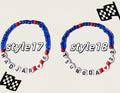 Handmade F1 Grid Inspired Beaded Friendship Bracelet Creative Gift
