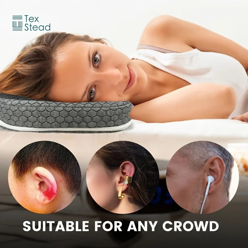 Ear Piercing Pillow for Side Sleepers Ear Pain & Inflammation Support