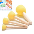 Kids Toddler Sponge Stamp Brush Art Kit for Drawing & Painting