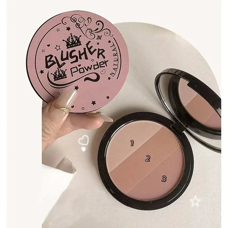 Matte Eye Shadow Palette with Blush and Contour - Multiple Colors
