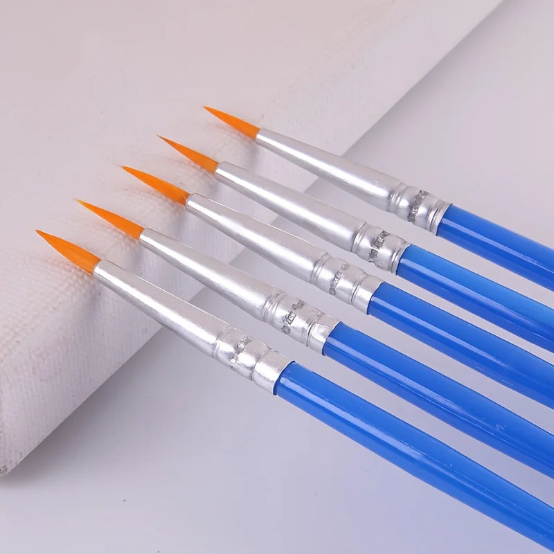 100pcs Nylon Paintbrush Set for Graffiti Art and Line Drawing