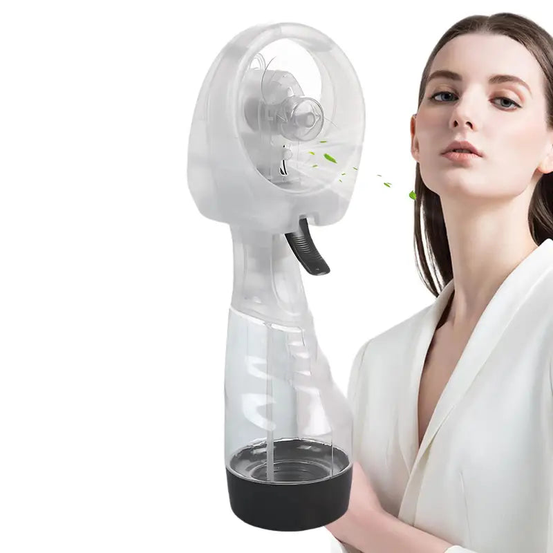 Portable Mist Fan with 300ml Water Tank Handheld Cooling Fan for Travel & Outdoors